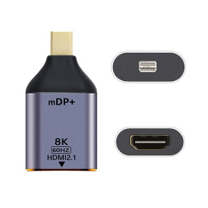yzcablecc Mini DisplayPort 1.4 \[X - HDMI 2.0 fBXvC 8K 60hz UHD 4K Mini-DP - HDMI IX j^[A_v^[ RlN^[