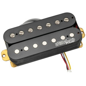 【送料無料】Wilkinson Mシリーズ WHO クラシックオープンスタイル セラミック ハムバッカーピックアップ 7弦エレキギターネック用、ブラック