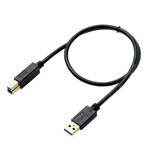 yzGR(ELECOM) USB3.0P[u A-B^Cv HDDp 0.5m ubN DH-AB3N05BK