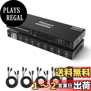yzTESmart 8|[g HDMI KVMXCb` p\R8 j^[1؂ւ KVMؑ֊ RS232|[g LAN|[g XL o@\ 4K@60Hz HDCP2.2 RGB4:4:4 EDID@\Ή R/zbgL
