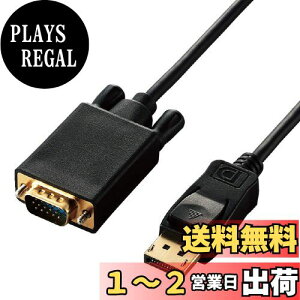 yzGR ϊP[u DisplayPort VGA 1.0m ubN CAC-DPVGA10BK