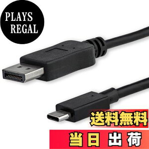 yzStarTech.com USB-C - DisplayPortfBXvCP[u USB Type-C - fBXvC|[gϊA_v^ 1m 4K/60Hz ubN CDP2DPMM1MB