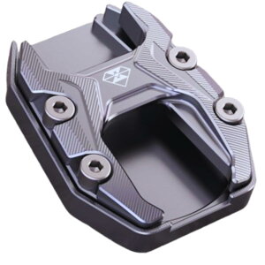 【送料無料】KeiSquare サイドスタンドプレート Honda用 PCX サイドボード サイドステップ スタンドプレート サイドボード アルミニウム 転倒防止 安全対策 キックスタンドプレート (チタンカラ