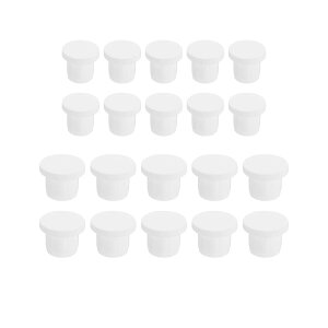 【送料無料】DELUXEFOX ゴム栓 20個入り 白色 試験管のゴム栓 円形 シリコンゴムホールプラグ シリコーン穴栓 シリコーンラバーホールプラグ 実験室用シリコーンゴムホールプラグ 柔軟なシリ