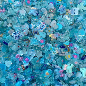 �y���������zDUOLEIMI �l�C���p�[�c �l�C���f�R�p�[�c 100pcs ��� �� �N�} �E�T�M �l�C���A�[�g �W���G���[�p�[�c 3D ���� �L�����N�^�[ ���W���p DIY �f�R�p�[�c (��)