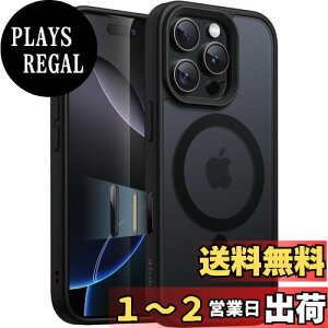 yzJETech iPhone 16 Pro Max 6.9C`p }Olbg P[X JRg[Lv`{^ MagSafeɑΉ ̃}bgw ^ ϏՌ Jo[ (ubN`^jE)