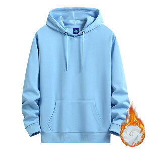 【送料無料】Sukinana パーカー メンズ 秋服 冬服 裏起毛 綿 大きいサイズ ゆったり カジュアル 無地 レディース フード付き スウェット 男女兼用 複数色選び (L, スカイブルー)