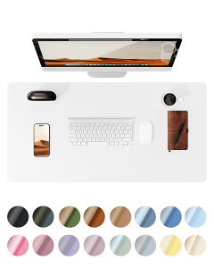 【送料無料】YSAGi レザー デスクパッド オフィス デスクマット マウス対応 大型マウスパッド ノンスリップPUレザー デスクブロッター ラップトップデスクパッド オフィス・家庭用防水 デス