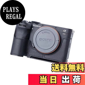 【送料無料】SIUTATDSH カメラハーフケース 適用 Sony A7C2 A7C M2 a7cii ビンテージメタル本革インスタントカメラ保護ケース スタイリッシュ ポータブル 耐衝撃 (ブラック)