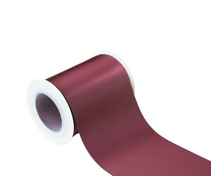 【送料無料】【IDECORRIBBONS】幅75mm 両面サテンリボン 長さ4.5m #277ワインレッド