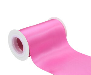 【送料無料】【IDECORRIBBONS】幅100mm 両面サテンリボン 長さ4.5m #183ローズ