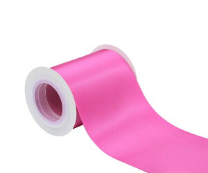 【送料無料】【IDECORRIBBONS】幅75mm 両面サテンリボン 長さ4.5m #183ローズ