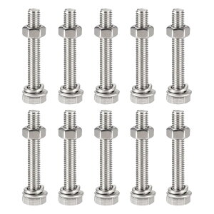 �y���������zEdinstry �{���g�i�b�g 304�X�e�����X �L���b�v �w�b�h�l�W 10�{ M6 ����40MM �t���b�g�w�b�h�{���g �i�b�g�L�b�g �i�b�g �Z�b�g �C���c�[��