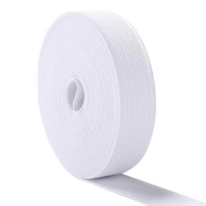 【送料無料】Copeflap 平ゴム 幅30mm x 長さ40m 織りゴム 幅広ゴム 織り平ゴム 替えゴム 太い (白)