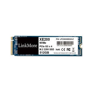 【送料無料】LinkMore XE200 512GB M.2 2280 SSD PCIe Gen3x4 NVMe