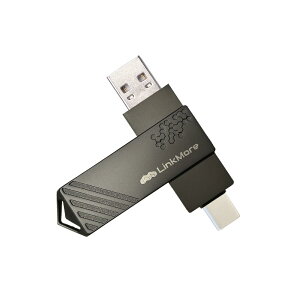 yzLinkMore 256GB USB 2in1 OTGΉ Type-A & Type-C 360x] yǍő150MB/sz
