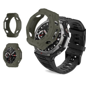 yzFor Amazfit T-Rex 3 48mm p P[X Jo[yKONXISAzX}[gEHb` P[X ی Jo[ VRf y ^ ȒP C菝h~ Ռz [d\iWOO[