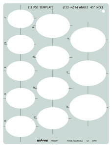 �y���������z�h���p�X �e���v���[�g E227 �ȉ~��K 45�x No.2 31227