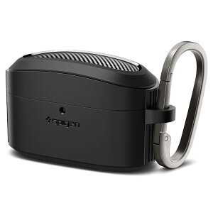 【送料無料】Spigen Sony WF-1000XM5 ケース 耐衝撃 PC TPU 二重構造 ワイヤレス充電 対応 カラビナ リング付き 軽量 キズ防止 衝撃 吸収 シンプル ラギッド・アーマー ACS07086 (マット・ブラック)