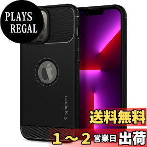 yzSpigen iPhone 13 Pro Max P[X ~ ₷ ϏՌ ČRMILKi擾 ^ y CX[dΉ MbhEA[}[ ACS03200 (}bgEubN)