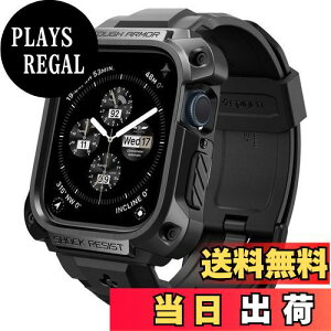 yzSpigen Apple Watch oh 45mm y Apple Watch 9 / 8 / 7 Ή z XeX TPU oh ̌^ ^ sobN h~ ϏՌ Ռz ^tEA[}[EvE^ ACS05237 (ubN