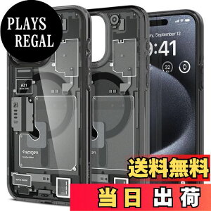 yzSpigen yn18N̋Zṕz iPhone 15 Pro P[X MagSafe NA ϏՌ ČRMILKi擾 Xgbvz[ ϗ}  Xgbvz[ 2d\ Yی C菝h~ MagSafe C
