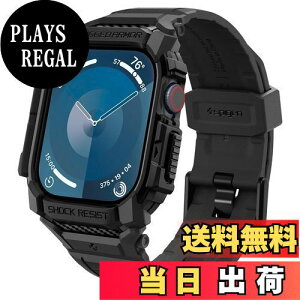 yzSpigen Apple Watch 10 42mm ̌^ oh P[X ϏՌ PC TPU d\ X|[coh  Ռ z ϋv h~ MbhEA[}[Ev ACS08591 (ubN)