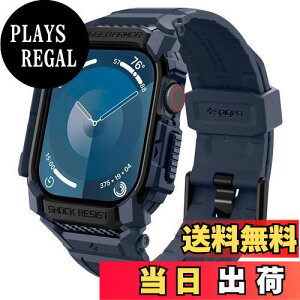 yzSpigen Apple Watch 10 46mm ̌^ oh P[X ϏՌ PC TPU d\ X|[coh  Ռ z ϋv h~ MbhEA[}[Ev ACS08606 (l[r[u[)