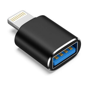 yzQISI Lightning IX to USB-A X ϊA_v^[ 1 OTGRo[^[ RpNg iOSΉ iPhone/iPad (LightningIXUSB-AX)