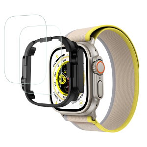 【送料無料】NIMASO ガラスフィルム 49mm Apple Watch Ultra 用 保護フィルム apple watch ultra 49mm 用 強化ガラス フィルム アップルウォッチ 用 2枚入り NSW22H556