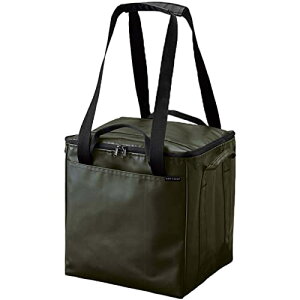 【送料無料】MOTTERU/モッテル マルチコンテナ バッグ 容量 34L | ボックス トート キャンプ アウトドア レジャー 底板付き 大容量 保冷バッグ クーラーバッグ 2WAY 肩掛け コンパクト (カーキ)