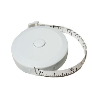 【送料無料】AVILMORE メジャー 巻き尺 2m 裁縫 洋裁 手芸用 テープメジャー 両面目盛 200cm 79inch バスト ウエスト 測定 インチ センチ メジャー 服 巻尺 オートメジャー 巻取りボタン付き 計測 手