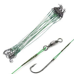 【送料無料】Archnote うなぎ ウナギ 釣り 針 穴釣り 仕掛け 置針 仕掛 鰻 釣具 道具 つけ針 ワイヤー 20本 セット LL