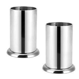 【送料無料】Asdays 箸立て ステンレス スタンド 水切り カトラリー フォーク スプーン お箸 お玉 調理器具 収納 キッチン シルバー (2個セット)