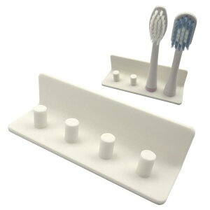 【送料無料】AllBright 電動歯ブラシスタンド 歯ブラシホルダー 電動歯ブラシ 収納 洗面所 差し込み 両面テープ式 Lifetec CAREISM maruman PROSONIC 対応