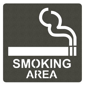 【送料無料】AllBright 喫煙ルーム サイン シート ステッカー ピクトサイン ピクトグラム ルームサイン ドアサイン マーク タバコ 喫煙所 ステンシル (喫煙ルーム, Mサイズ)