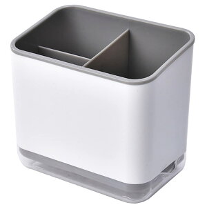 【送料無料】AllBright キッチンツールスタンド カトラリースタンド スタンド 箸立て 水切り 収納 食器 調理器具 (グレー)