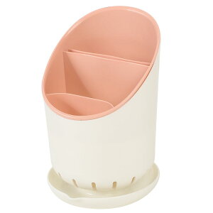 【送料無料】AllBright カトラリースタンド 箸立て 箸入れ 仕切り 食器収納 水切り 箸 フォーク スプーン (ピンク)