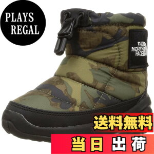 �y���������z[�U�m�[�X�t�F�C�X] K Nuptse Bootie Logo Short SE NFJ52281 TNF�J���v�����g/TNF�u���b�N 14.0 cm