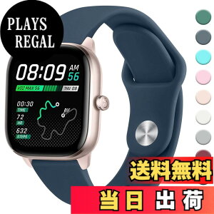 �y���������z[Vancle] 20mm �o���h for Amazfit active 2/Amazfit GTS 4 Mini/GTS 4/GTS 3/GTS 2 Mini, Bip U Pro/Bip 3/Bip 3 Pro �����x���g �_�炩�� �V���R���o���h ���߉\(�f�B�[�v�u���[)
