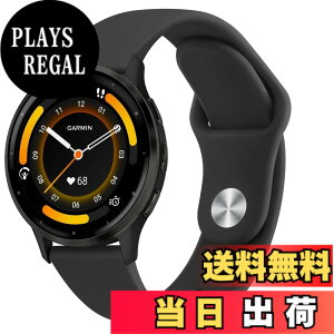 �y���������z�R���p�`�u�� Garmin Vvoactive 4 / Venu2�p�o���h Venu3 �����x���g,22mm �X�|�[�c�^�C�v�ʋC���_��V���J�Q�����X�g�o���h (�u���b�N)