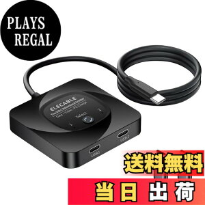 �y���������zELECABLE USB C�X�C�b�` �o���� 2�C��1�o�͂܂���1�C��2�X�v���b�^�[ 8K@60Hz�r�f�I/10Gbps�f�[�^�]�� Thunderbolt�f�o�C�X�ƌ݊�������