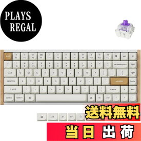 【送料無料】【国内正規品】Keychron K2 HE ラピッドトリガー ワイヤレス カスタムキーボード、ホールエフェクトGateronダブルレール・マグネットスイッチ、2.4GHz・Bluetooth無線対応、QMKプログラム可能、アルミ+ウッドフレーム、USレイアウト、RGBライト、Mac Window