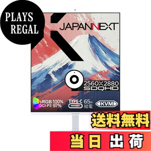 �y���������zJAPANNEXT 27.6�C���` IPS�p�l������ SDQHD(2560x2880)�𑜓x �c���t�����j�^�[ JN-IPS276SDQHD-HSPC6-CMS HDMI DP USB Type-C(�ő�65W���d) HDR sRGB:100% DCI-P3:97% Web�J����/�}�C�N���� �A�X�y�N�g�� 16:18 PBP/
