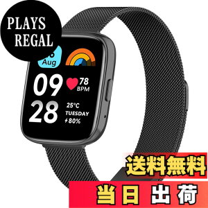 �y���������z[Amzpas] �o���h for Xiaomi Redmi Watch 3 Active �����o���h �X�e�����X �����x���g �������� �j�����p �}�O�l�b�g ���ߋ� ���b�V�� �ʋC �u���b�N