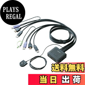 �y���������z�G���R�� KVM�X�C�b�` hdmi usb �ؑ֊� �X�s�[�J�[ �茳�X�C�b�` 2�� KVM-HDHDU2