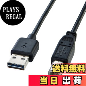 �y���������z�T�����T�v���C(Sanwa Supply) ���ʑ}����USB�P�[�u��(A-B �W��) 2m �u���b�N KU-R2