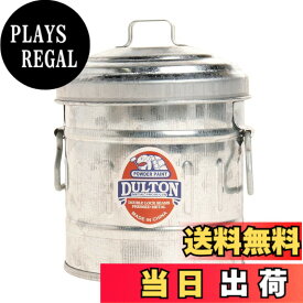 【送料無料】ダルトン(Dulton) マイクロ ガベージカン ガルバナイズド 大人の子供心くすぐる 極小サイズのガベージカン 卓上ふた付きゴミ箱 ブリキ缶 高さ110mm 直径90mm 100-244GV