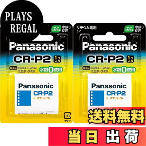 �y���������zPanasonic �J�����p���`�E���d�r 6V CR-P2W (2�Z�b�g)