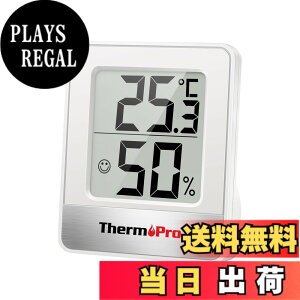 �y���������zThermoPro�T�[���v�� ���x�v ���x�v �����x�v ���� ���� �R���p�N�g ��}�[�N �Ǌ|�� ���X�^���h �}�O�l�b�g TP-49 (�z���C�g*1��)